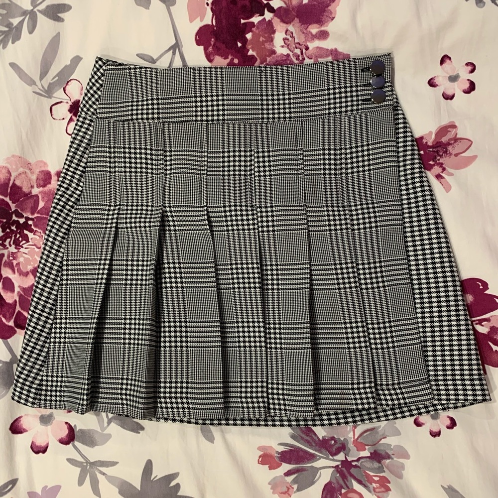 TOPSHOP checkered skater skirt